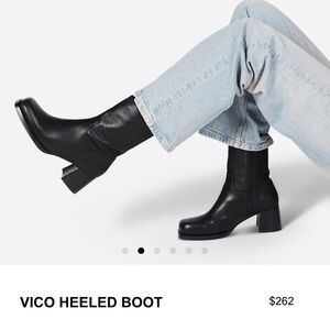 Intentionally Blank - Black Leather Boots, Size 9